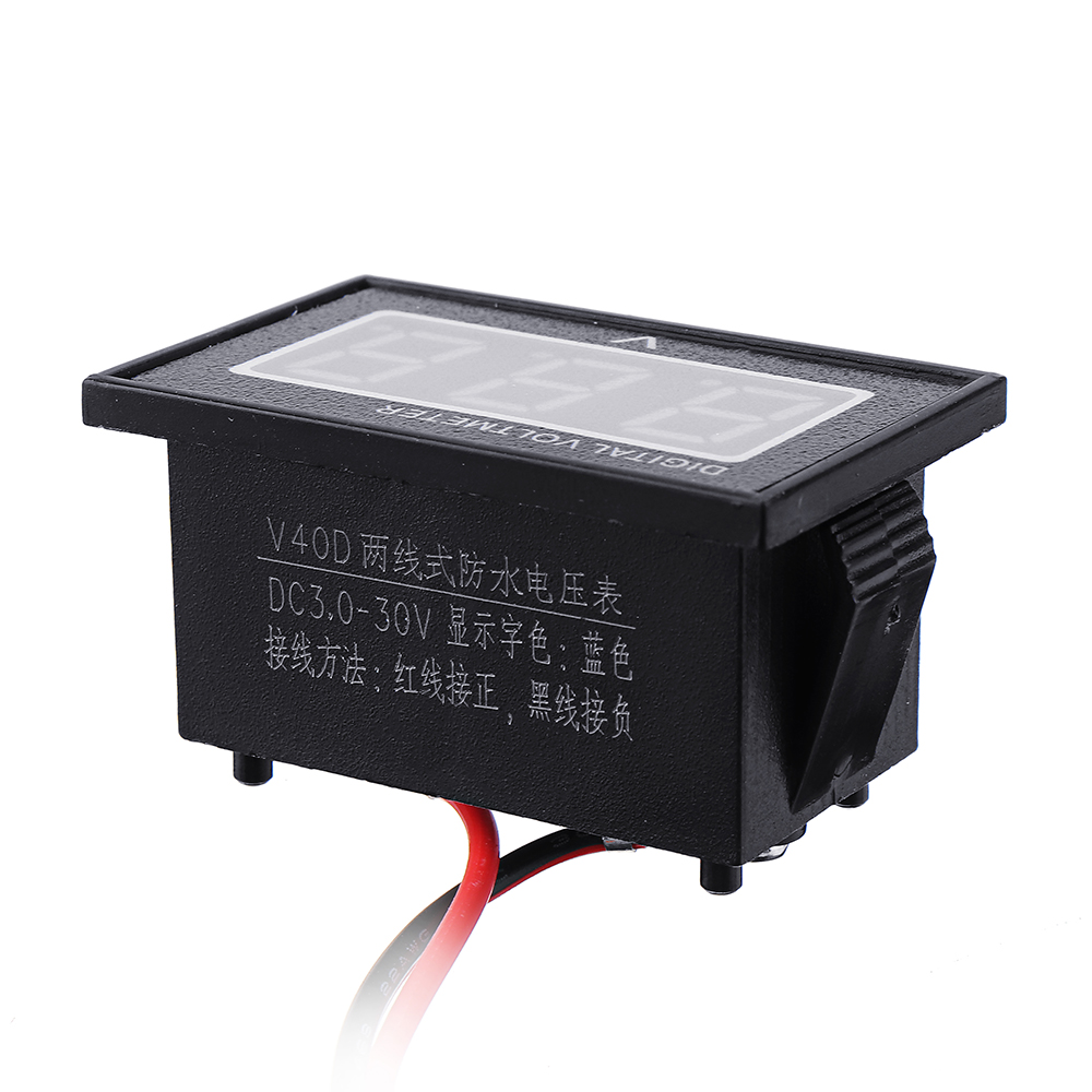 10pcs-Red-DC25-30V-LCD-Display-Digital-Voltage-Meter-Waterproof-Dustproof-04-Inch-LED-Digital-Tube-1550816