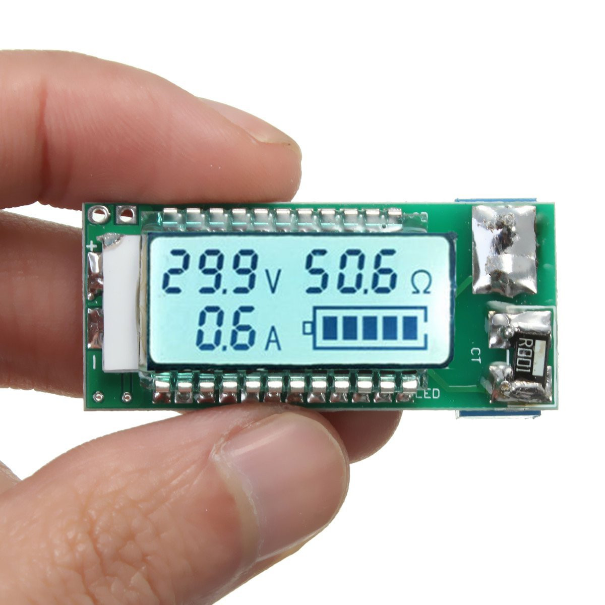 Details about   18650 26650 Lithium Li-ion Battery Tester LED Meter Voltage Current Capacity L 