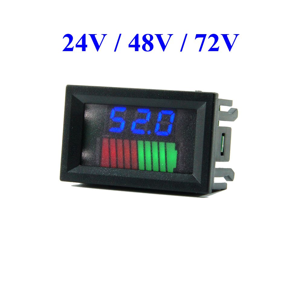 0.56'' LED 12V-72V Lead-acid Battery Charge Level Indicator Digital Voltmeter 