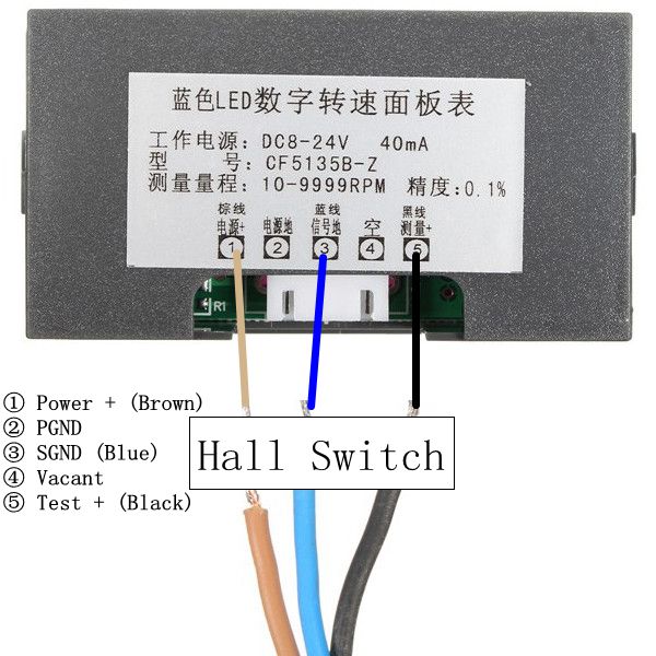 4-Digital-Green-LED-Tachometer-RPM-Speed-Meter--Proximity-Switch-Sensor-NPN-1091613