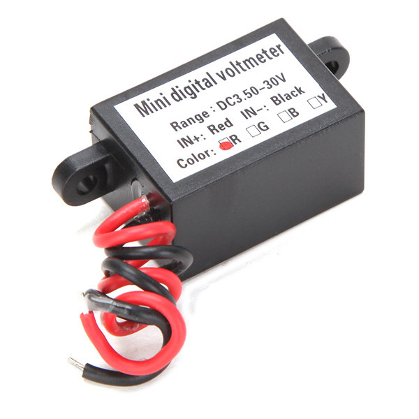 5Pcs-Red-Led-028-Inch-Mini-Waterproof-Volt-Meterr-35-30V-Digital-Voltage-Tester-Meter-1021573