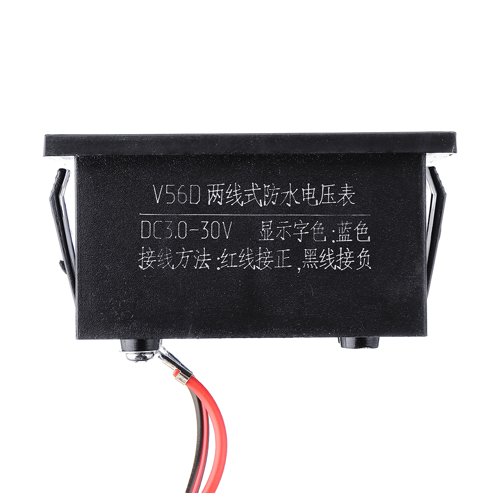 5pcs-Red-DC25-30V-LCD-Display-Digital-Voltage-Meter-Waterproof-Dustproof-056-Inch-LED-Digital-Tube-1550789