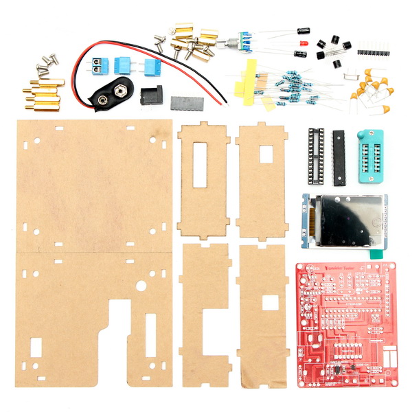DIY-Mega328-Transistor-Tester-Kit-Capacitance-Inductance-ESR-Meter-Diode-Triode-With-Case-1129565