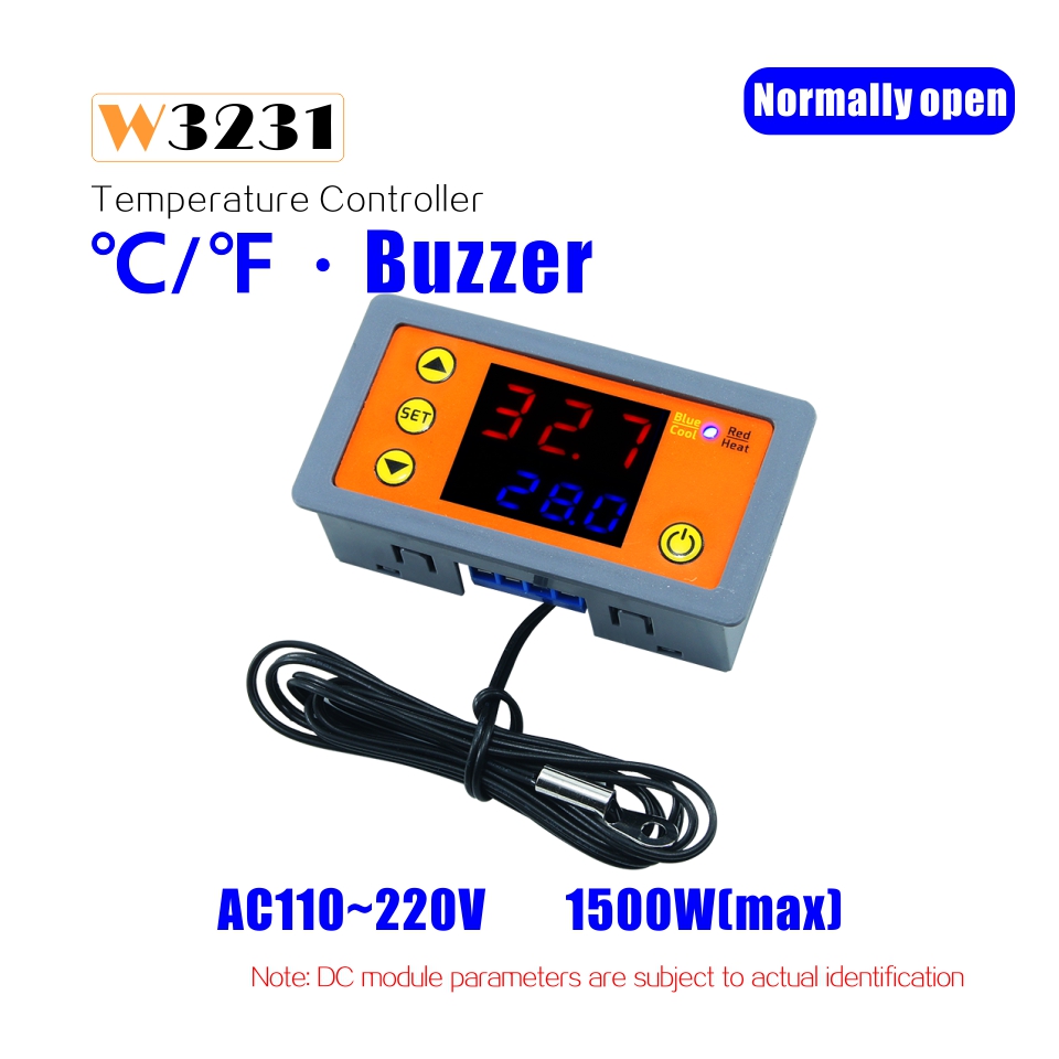 W3231 12V 24V 110V ~ 220V LED Digital Thermostat Temperaturregler Regler  Heizung Kühlung Steuerschalter