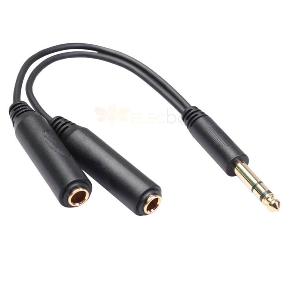 Jack 6.35mm to 2X Mini XLR Headphone Cable - China Audio Cables