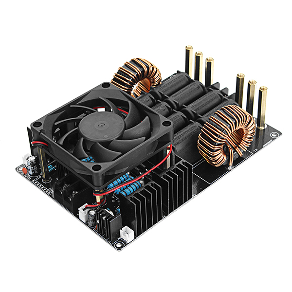 DC-12-40V-50A-1000W-1KW-ZVS-Induction-Heating-Board-Module-With-Tesla-Coil-And-Fan-1262548